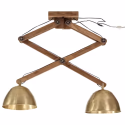 vidaXL Ceiling Lamp Hanging Light Ceiling Chandelier 25 W Antique Brass E27