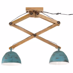 vidaXL Ceiling Lamp Hanging Light Ceiling Chandelier 25 W Distressed Blue E27