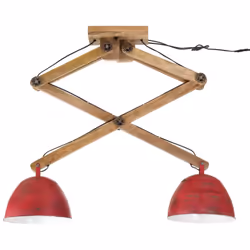 vidaXL Ceiling Lamp Hanging Light Ceiling Chandelier 25 W Distressed Red E27
