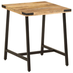 vidaXL Side Table End Table Coffee Tea Sofa Table Solid Wood Mango and Iron