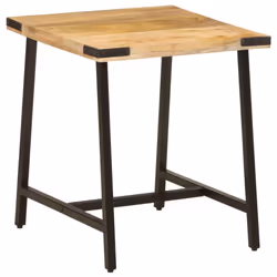 vidaXL Side Table End Table Coffee Tea Sofa Table Solid Wood Mango and Iron - Additional view 7