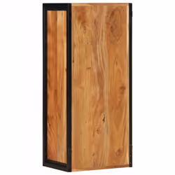 vidaXL Bathroom Wall Cabinet Wall Unit Cupboard Solid Wood Acacia and Iron - Additional view 4