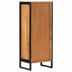 vidaXL Bathroom Cabinet Vanity Unit Storage Cupboard Solid Wood Acacia & Iron - Additional view 4