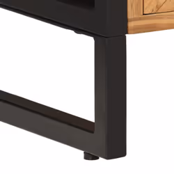 vidaXL Bathroom Cabinet Vanity Unit Storage Cupboard Solid Wood Acacia & Iron - Additional view 8