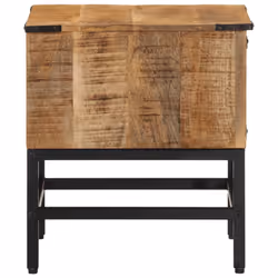 vidaXL Bedside Cabinet Nightstand Side Table Bed Cabinet Solid Wood Mango