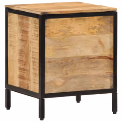 vidaXL Bedside Cabinet Nightstand Side Table Bed Cabinet Solid Wood Mango - Additional view 4