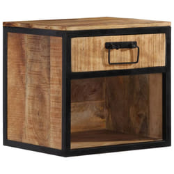 vidaXL Bedside Cabinet Nightstand Side Table Bed Cabinet Solid Wood Mango