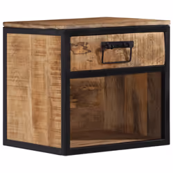 vidaXL Bedside Cabinet Nightstand Side Table Bed Cabinet Solid Wood Mango - Additional view 10