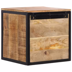 vidaXL Bedside Cabinet Nightstand Side Table Bed Cabinet Solid Wood Mango - Additional view 4