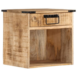 vidaXL Bedside Cabinet Nightstand Side Table Bed Cabinet Solid Wood Mango