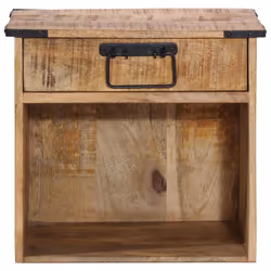 vidaXL Bedside Cabinet Nightstand Side Table Bed Cabinet Solid Wood Mango