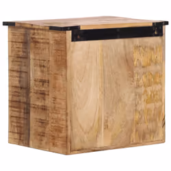 vidaXL Bedside Cabinet Nightstand Side Table Bed Cabinet Solid Wood Mango - Additional view 4