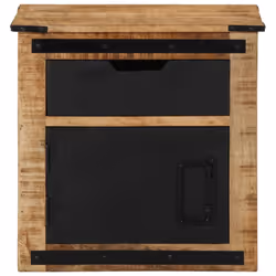 vidaXL Bedside Cabinet Nightstand Side Table Bed Cabinet Solid Wood Mango