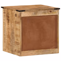 vidaXL Bedside Cabinet Nightstand Side Table Bed Cabinet Solid Wood Mango - Additional view 4