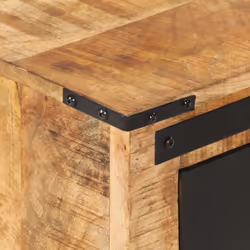 vidaXL Bedside Cabinet Nightstand Side Table Bed Cabinet Solid Wood Mango - Additional view 5