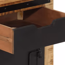 vidaXL Bedside Cabinet Nightstand Side Table Bed Cabinet Solid Wood Mango - Additional view 6
