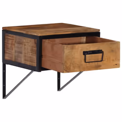 vidaXL Bedside Cabinet Nightstand Side Table Bed Cabinet Solid Wood Mango - Additional view 4
