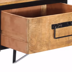 vidaXL Bedside Cabinet Nightstand Side Table Bed Cabinet Solid Wood Mango - Additional view 5
