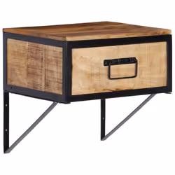 vidaXL Bedside Cabinet Nightstand Side Table Bed Cabinet Solid Wood Mango - Additional view 8