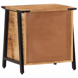 vidaXL Bedside Cabinet Nightstand Side Table Bed Cabinet Solid Wood Mango - Additional view 4