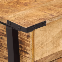 vidaXL Bedside Cabinet Nightstand Side Table Bed Cabinet Solid Wood Mango - Additional view 5