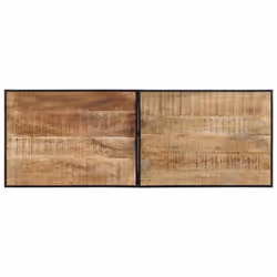 vidaXL Bar Table Garden Outdoor Table Bistro Table Solid Rough Wood Mango - Additional view 5