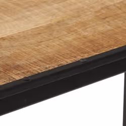 vidaXL Bar Table Garden Outdoor Table Bistro Table Solid Rough Wood Mango - Additional view 7