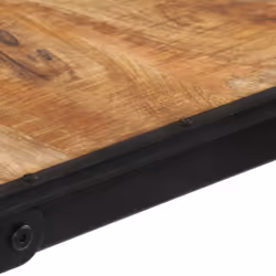 vidaXL Bar Table Garden Outdoor Table Bistro Table Solid Rough Wood Mango - Additional view 7