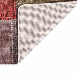 vidaXL Rug Washable Patchwork Anti Slip Home Floor Carpet Floor Area Rug Mat - patchwork, 120 x 170 cm