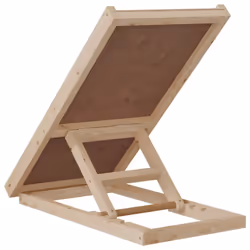 vidaXL Dog Ramp Adjustable Height Pet Ramp Dog Pet Step Grey Solid Wood Fir - Additional view 4