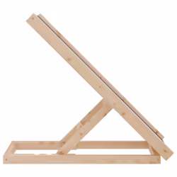 vidaXL Dog Ramp Adjustable Height Pet Ramp Dog Pet Step Grey Solid Wood Fir - Additional view 5