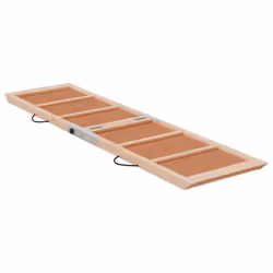 vidaXL Dog Ramp Adjustable Height Pet Ramp Dog Pet Step Grey Solid Wood Fir - Additional view 5