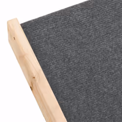 vidaXL Dog Stair Dog Ramp Pet Stair Non-Slip Dog Step Grey Solid Wood Fir - Additional view 7