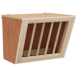 vidaXL Rabbit Hay Feeder Standing Animal Food Feeding Rack Solid Wood Fir - 25 x 18.5 x 20.5 cm