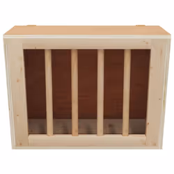 vidaXL Rabbit Hay Feeder Standing Animal Food Feeding Rack Solid Wood Fir - 25 x 18.5 x 20.5 cm