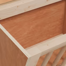 vidaXL Rabbit Hay Feeder Standing Animal Food Feeding Rack Solid Wood Fir - 25 x 18.5 x 20.5 cm - Additional view 6