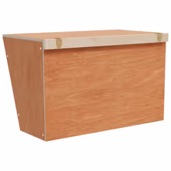 vidaXL Rabbit Hay Feeder Standing Animal Food Feeding Rack Solid Wood Fir - 37 x 18.5 x 23 cm - Additional view 4