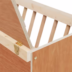 vidaXL Rabbit Hay Feeder Standing Animal Food Feeding Rack Solid Wood Fir - 37 x 18.5 x 23 cm - Additional view 6
