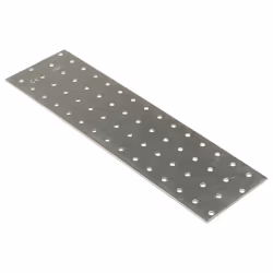 vidaXL Perforated Plates Connecting Joining Plate 60 pcs Galvanised Steel - 300 x 80 mm