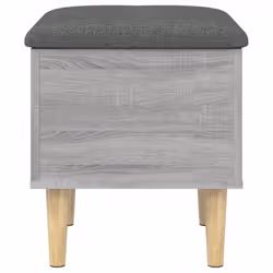 vidaXL Storage Bench Hallway Bench Seat Entryway Shoe Bench Engineered Wood - grey sonoma, 42 x 42 x 46 cm - Additional view 5