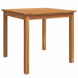 vidaXL Garden Dining Set Wooden Outdoor Table and Chair Set Solid Wood Teak - 85 cm table length/ 3 piece - Additional view 5