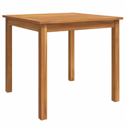 vidaXL Garden Dining Set Wooden Outdoor Table and Chair Set Solid Wood Teak - 85 cm table length/ 5 piece - Additional view 5