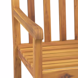vidaXL Garden Dining Set Wooden Outdoor Table and Chair Set Solid Wood Teak - 85 cm table length/ 5 piece - Additional view 8