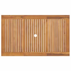 vidaXL Garden Dining Set Wooden Outdoor Table and Chair Set Solid Wood Teak - 150 cm table length/ 5 piece - Additional view 7