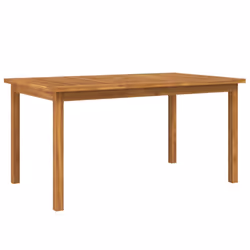 vidaXL Garden Dining Set Wooden Outdoor Table and Chair Set Solid Wood Teak - 150 cm table length/ 7 piece - Additional view 5