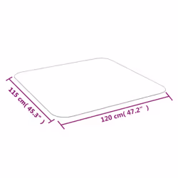 vidaXL Floor Mat for Laminate or Carpet Chair Mat Floor Protector Mat PVC
