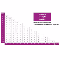 vidaXL Tile Levelling Clips Leveling Spacer Clips Floor Tile Spacer 1000 pcs - Additional view 7