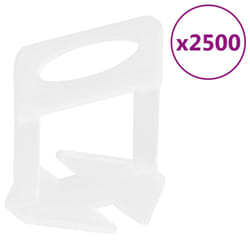 vidaXL Tile Levelling Wedges Reusable Tile Leveling System Wedges Tile Clip - 1.5 mm/ 2500 pcs