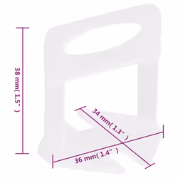 vidaXL Tile Levelling Wedges Reusable Tile Leveling System Wedges Tile Clip - 1.5 mm/ 2500 pcs - Additional view 6