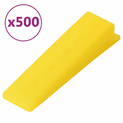 vidaXL Tile Levelling Wedges Reusable Tile Leveling System Wedges Tile Clip - 89 x 22 x 16.5 mm/ 500 pcs